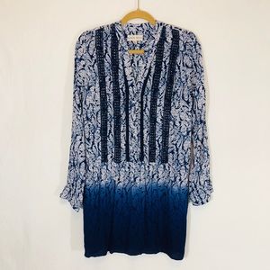 Knox Rose Dress Swim Coverup Long Sleeve Dip Dye